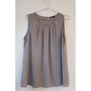 Sleeveless Chiffon Blouse L Grey